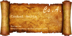 Csobai Anita névjegykártya